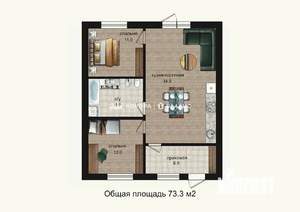 Дом 70м², 2-этажный, участок 2 сот.