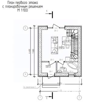 Таунхаус 60м², 2-этажный, участок 2 сот.