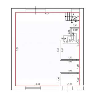 Таунхаус 90м², 2-этажный, участок 2 сот.