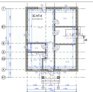 Дом 96м², 1-этажный, участок 6 сот.