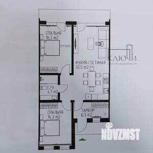 Таунхаус 78м², 1-этажный, участок 2 сот.