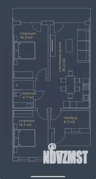 Дом 78м², 1-этажный, участок 2 сот.