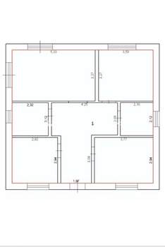 Дом 100м², 1-этажный, участок 4 сот.