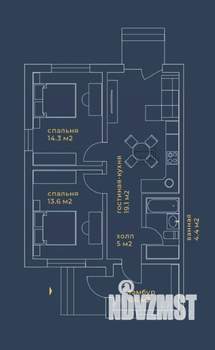 Дом 65м², 1-этажный, участок 4 сот.