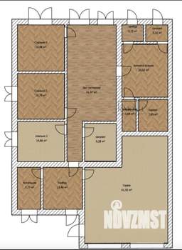 Дом 220м², 2-этажный, участок 4 сот.