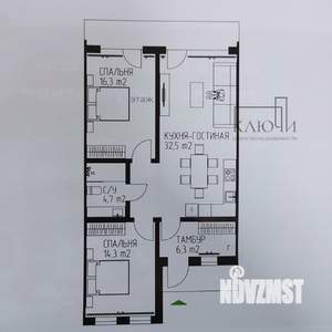 Таунхаус 79м², 1-этажный, участок 2 сот.