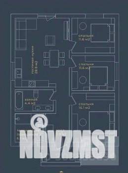 Дом 96м², 1-этажный, участок 6 сот.