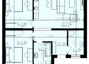 Дом 80м², 1-этажный, участок 4 сот.
