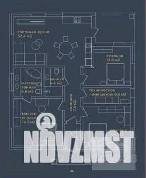 Дом 116м², 1-этажный, участок 8 сот.