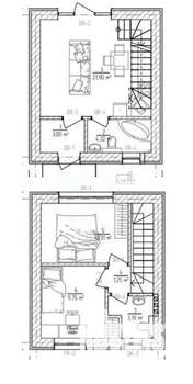 Таунхаус 60м², 2-этажный, участок 2 сот.  