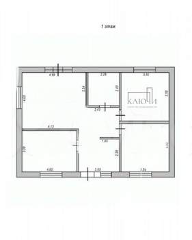 Дом 76м², 1-этажный, участок 5 сот.  