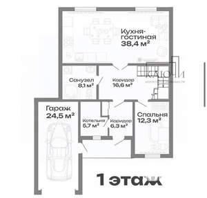 Дом 199м², 2-этажный, участок 5 сот.  