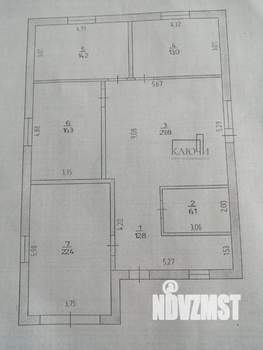 Дом 120м², 1-этажный, участок 6 сот.  