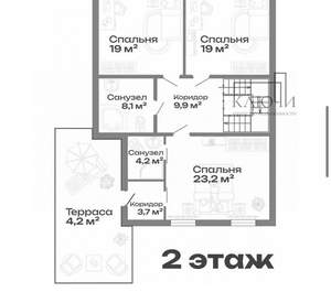 Дом 199м², 2-этажный, участок 5 сот.  