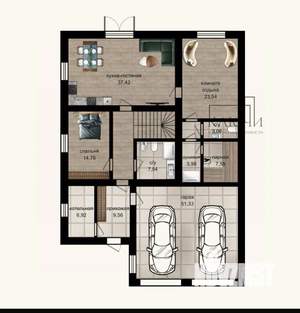 Дом 240м², 2-этажный, участок 5 сот.  