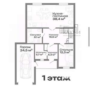 Дом 199м², 2-этажный, участок 5 сот.  