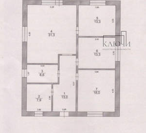 Дом 120м², 1-этажный, участок 8 сот.  