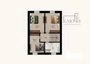 Дом 250м², 2-этажный, участок 4 сот.  