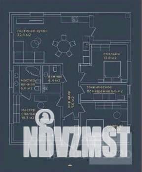 Дом 116м&sup2;, 1-этажный, участок 7 сот.  