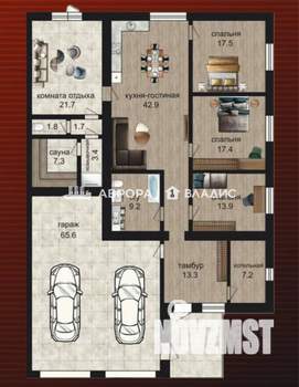 Дом 225м², 2-этажный, участок 5 сот.  