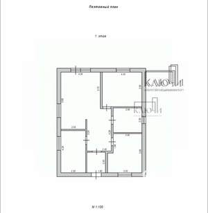 Дом 120м², 1-этажный, участок 6 сот.  