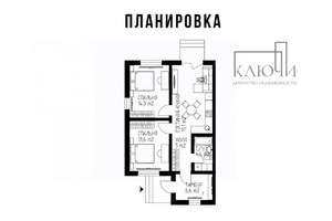 Коттедж 65м², 1-этажный, участок 4 сот.  