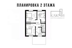 Коттедж 122м², 2-этажный, участок 4 сот.  