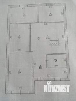 Дом 120м², 1-этажный, участок 6 сот.  