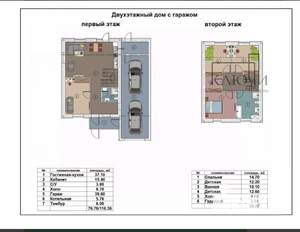 Дом 176м², 2-этажный, участок 7 сот.  