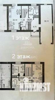 Таунхаус 158м², 2-этажный, участок 3 сот.  