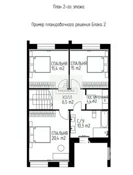 Таунхаус 150м², 2-этажный, участок 4 сот.  