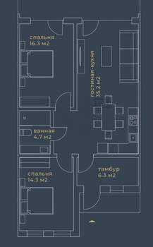 Дом 78м², 1-этажный, участок 2 сот.  