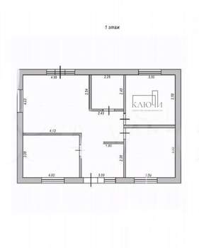 Дом 76м², 1-этажный, участок 5 сот.  