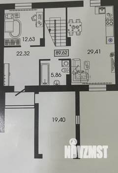 Таунхаус 121м², 2-этажный, участок 3 сот.  