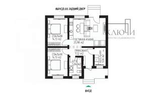 Дом 78м², 1-этажный, участок 4 сот.  