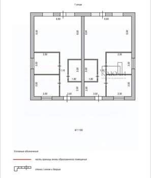 Коттедж 92м², 1-этажный, участок 5 сот.  