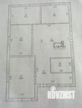 Дом 120м², 1-этажный, участок 6 сот.  