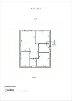 Дом 120м², 1-этажный, участок 6 сот.  