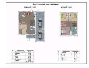 Дом 176м², 2-этажный, участок 8 сот.  