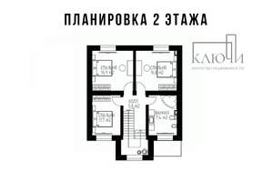Коттедж 160м², 2-этажный, участок 6 сот.  