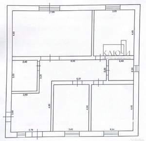 Дом 130м², 1-этажный, участок 6 сот.  