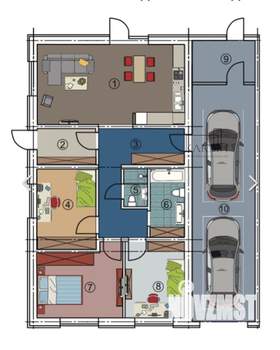 Дом 152м², 1-этажный, участок 8 сот.  