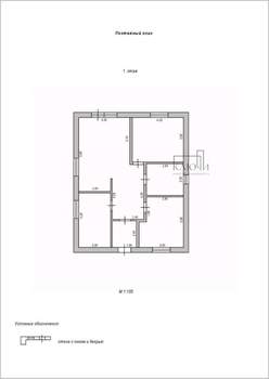 Дом 120м², 1-этажный, участок 6 сот.  