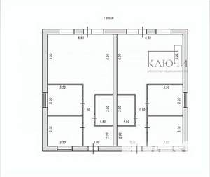 Коттедж 92м², 1-этажный, участок 5 сот.  