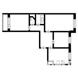 3-к квартира, на длительный срок, 66м2, 3/9 этаж