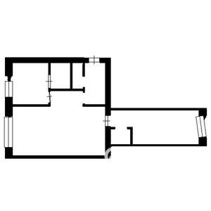 2-к квартира, на длительный срок, 45м2, 2/4 этаж