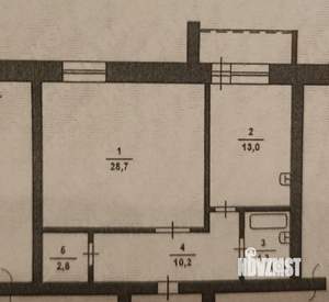 1-к квартира, на длительный срок, 59м2, 3/5 этаж