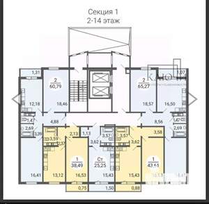 Студия квартира, вторичка, 25м2, 7/14 этаж