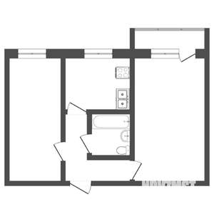 2-к квартира, вторичка, 45м2, 4/5 этаж