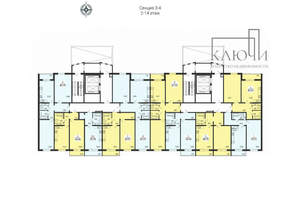 1-к квартира, строящийся дом, 42м2, 3/14 этаж
